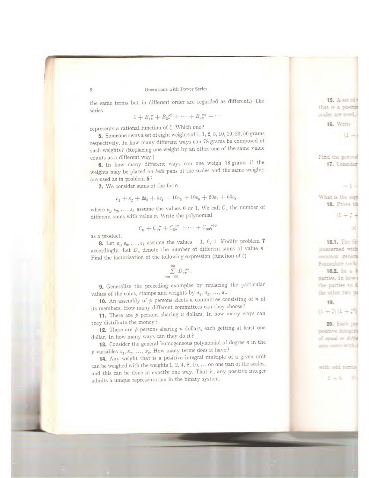 Original PDF page from Pólya-Szegö showing two-column mathematical text